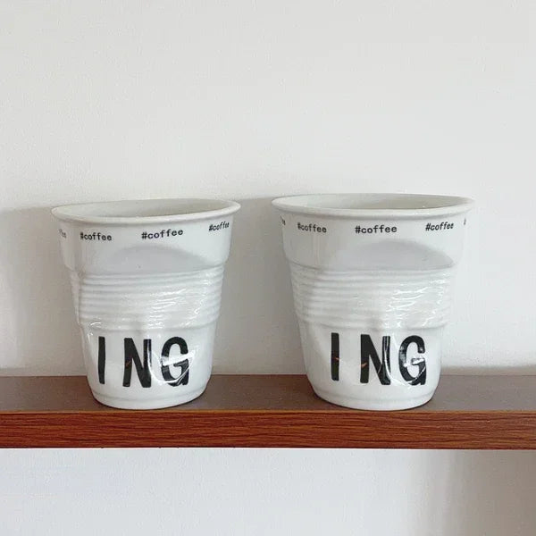 Korean Style Ceramic Coffee Mug 200ml (6.7 oz)