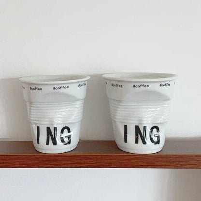 Korean Style Ceramic Coffee Mug 200ml (6.7 oz)