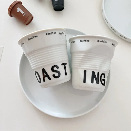 Korean Style Ceramic Coffee Mug 200ml (6.7 oz)