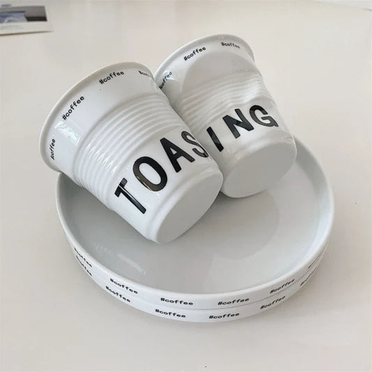 Korean Style Ceramic Coffee Mug 200ml (6.7 oz)